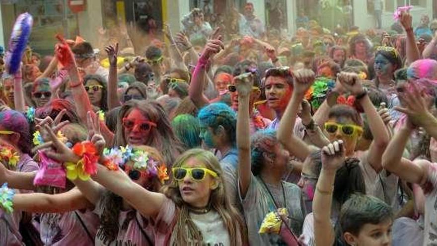 La Holi Color del pasado año en la Plaza de la Madera.