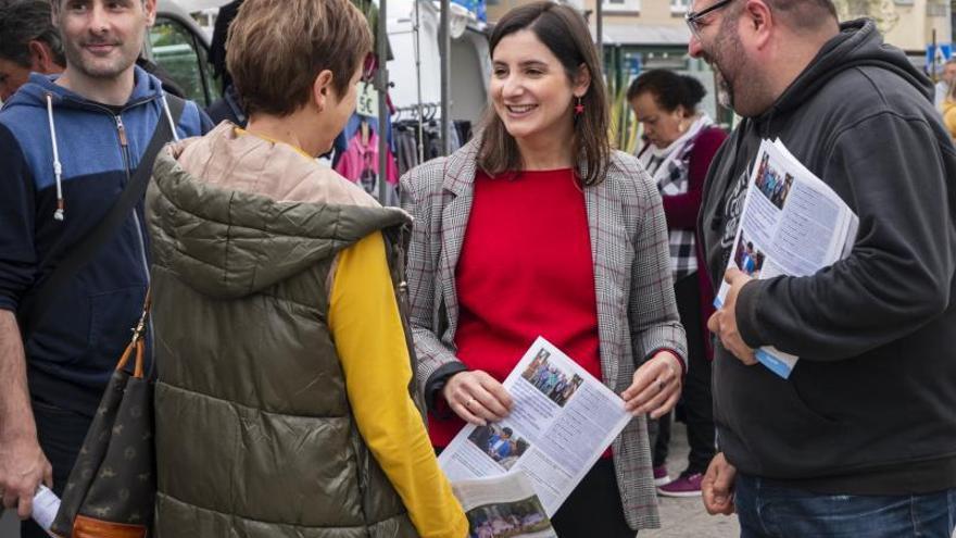 El BNG lleva sus propuestas al mercadillo de Moaña