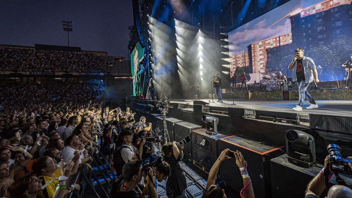 Concierto de Estopa en el Estadi Olímpic