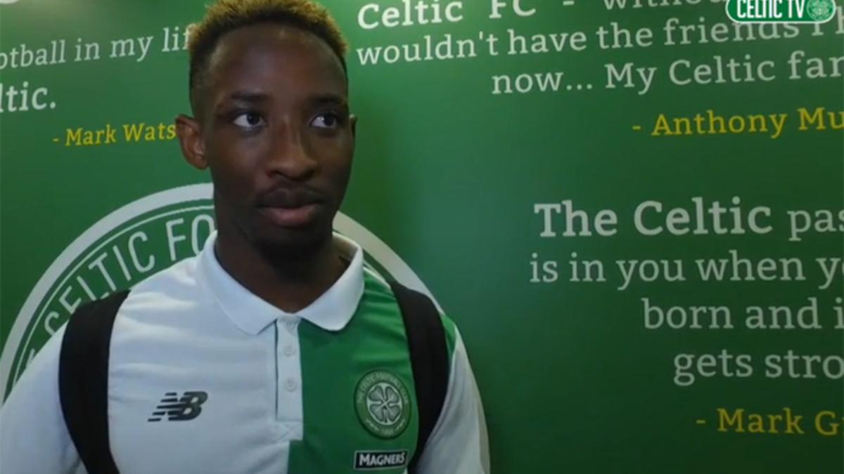 Moussa Dembelé tras el Celtic-Rangers de la Liga escocesa
