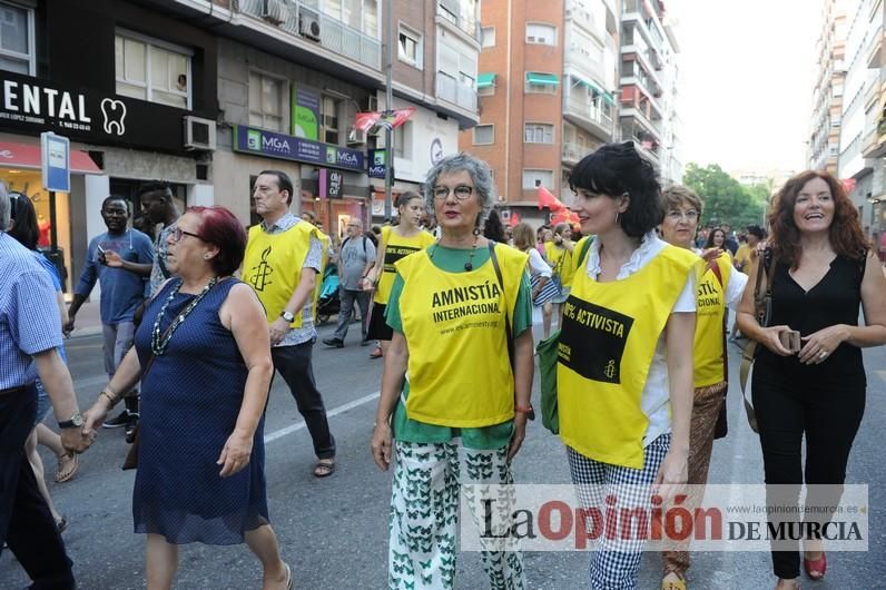 Más de cien voces piden en Murcia "acoger refugiados ya"