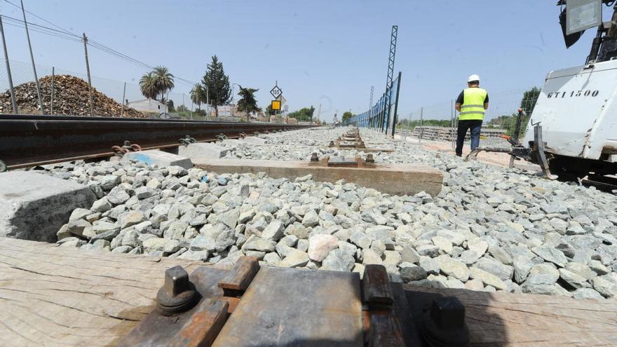 Obras en la llegada a la estación del Carmen para la llegada del AVE.