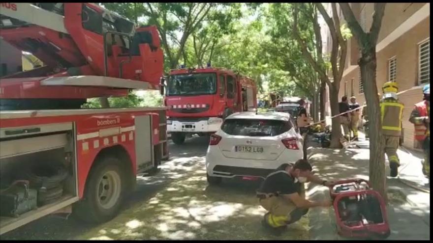 Incendi en un habitatge dels Cendrassos de Figueres