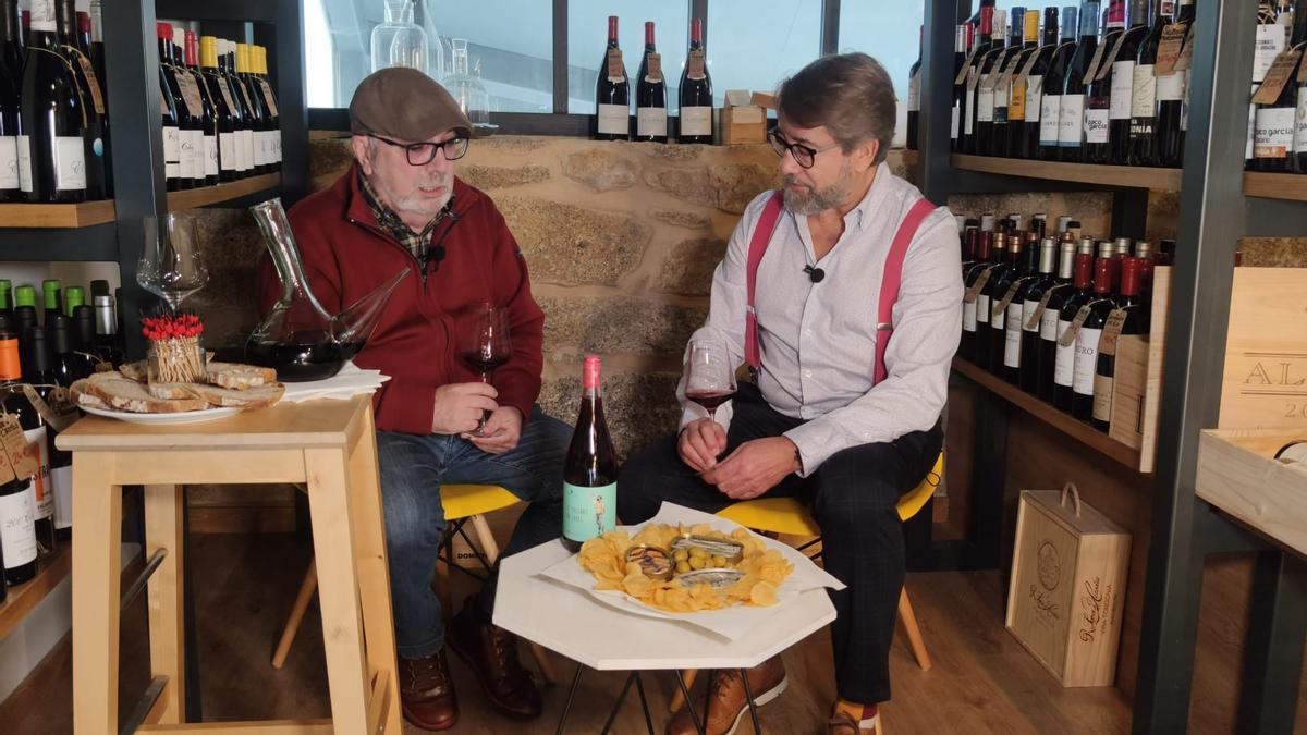 Un momento de la presentación del vino.