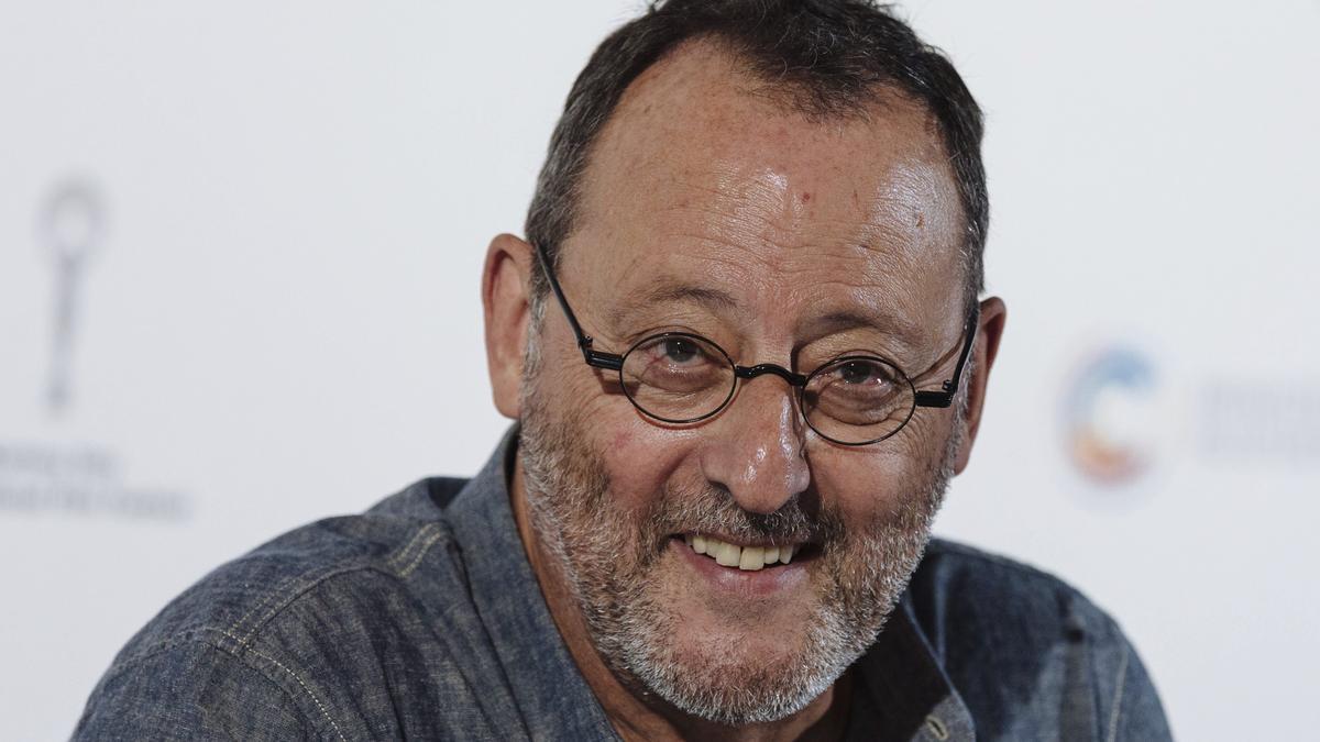 El actor francés Jean Reno durante una conferencia con motivo del Festival Internacional de Cine de Karlovy Vary, en una imagen de archivo.