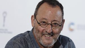  El actor francés Jean Reno durante una conferencia con motivo del Festival Internacional de Cine de Karlovy Vary, en una imagen de archivo. 