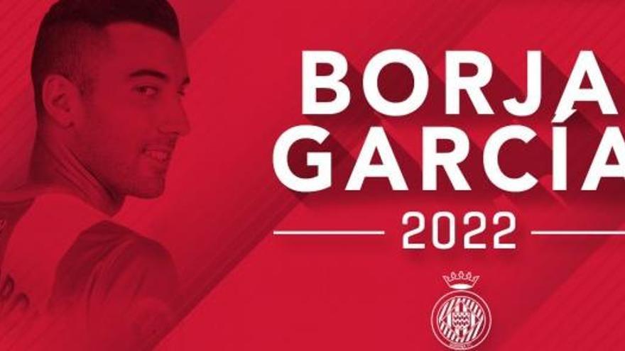 El Girona amplia el contracte de Borja García tres temporades més