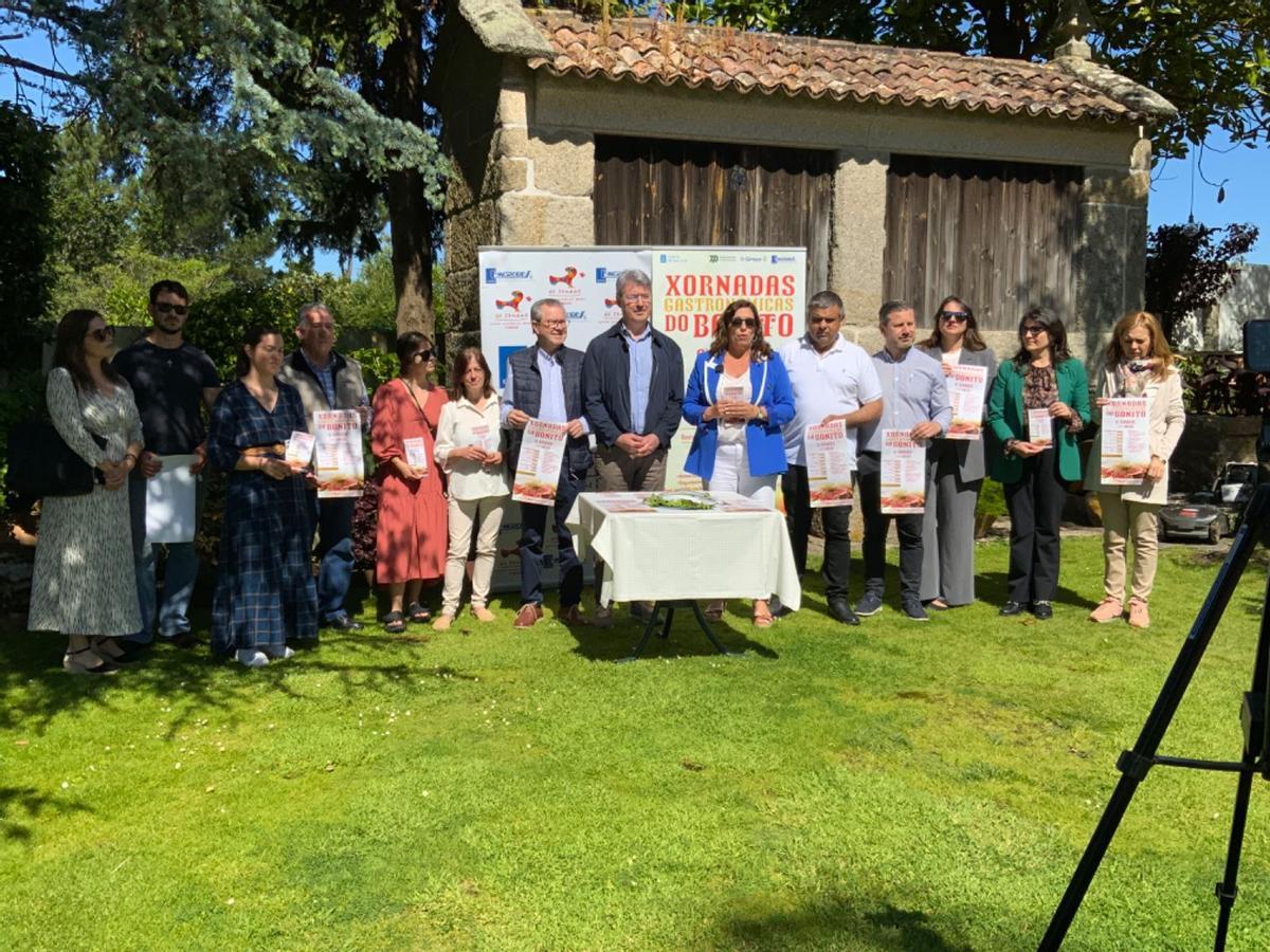 La presentación de las jornadas del bonito de Emgrobes, esta mañana.