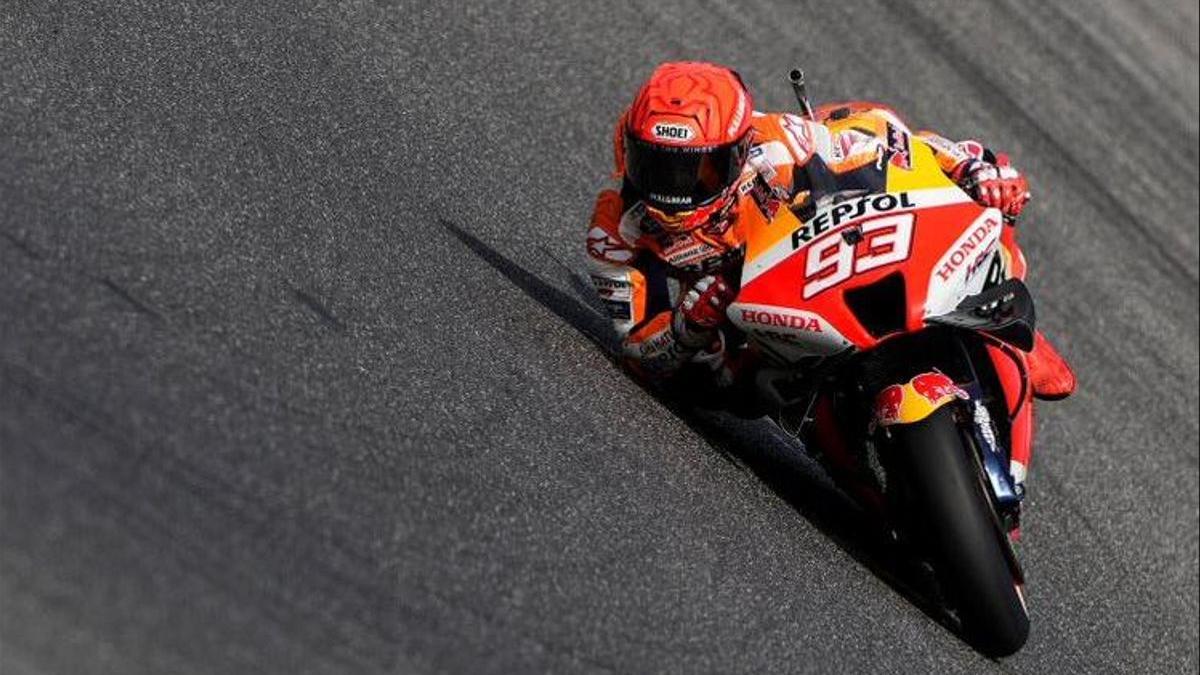 Marc Márquez (Honda), en el último ensayo en el trazado de Mugello (Italia).