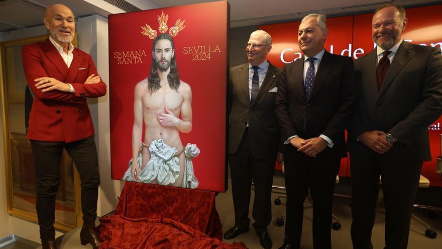 La polémica por el cartel de Semana Santa de Sevilla llega a Alemania: &quot;¡Escándalo, un Jesús semidesnudo!&quot;