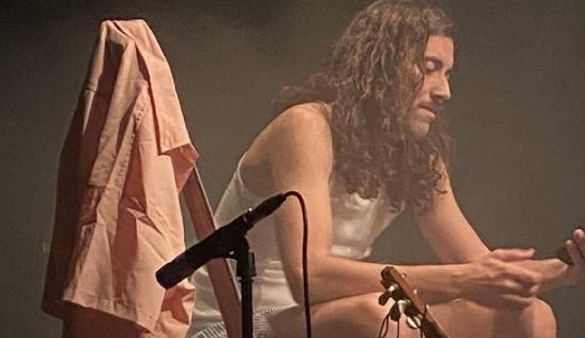 El canario Muyaio durante su última actuación en Barcelona.