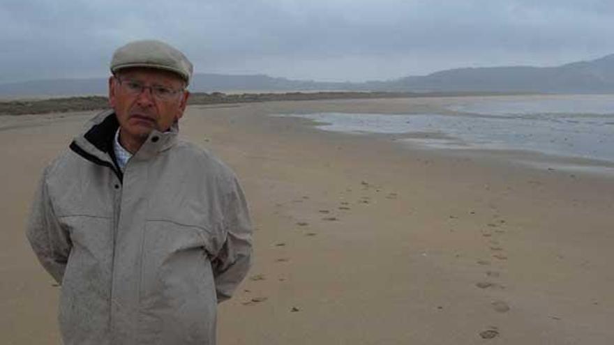 José Romay Brión, en las Dunas de Corrubedo.