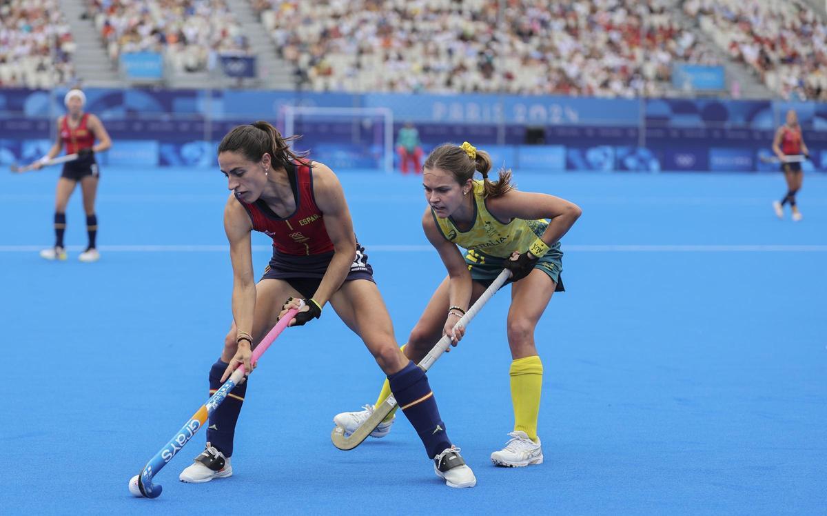 Acción del encuentro entre Australia y España