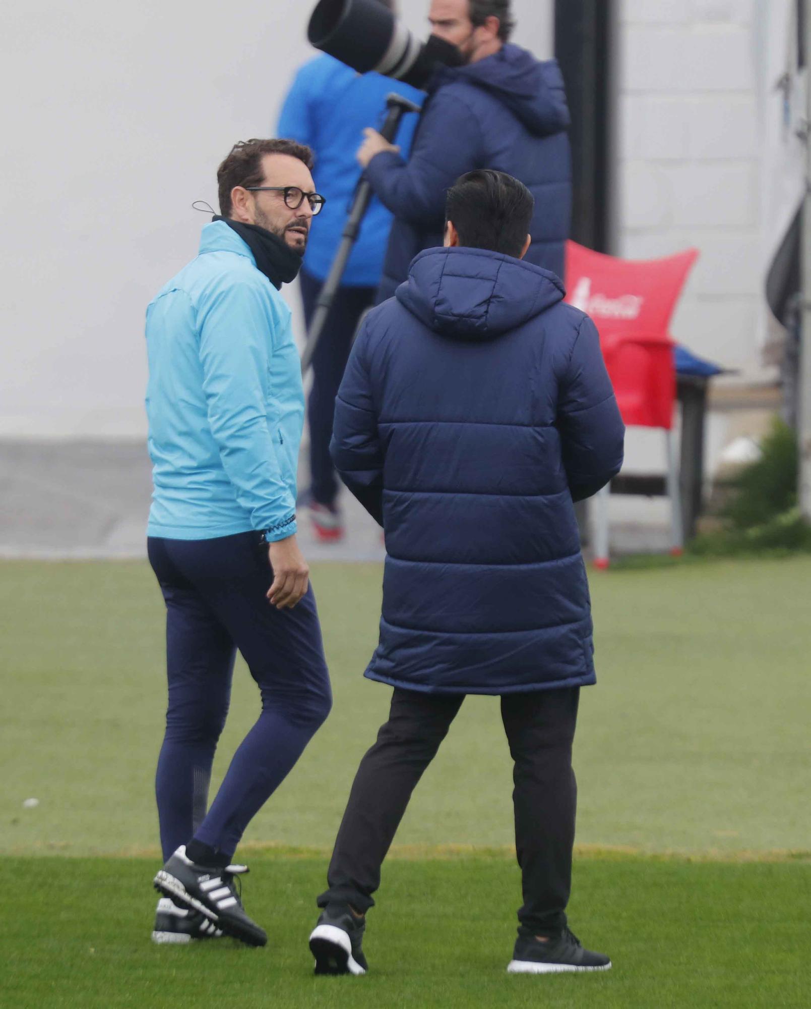 Última sesión antes del partido frente a la Real Sociedad para el Valencia