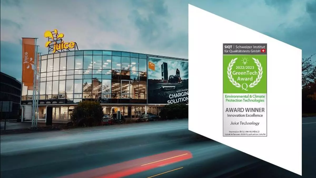 Juice Technology recibe el GreenTech Award, uno de los premios más prestigiosos en materia de sostenibilidad
