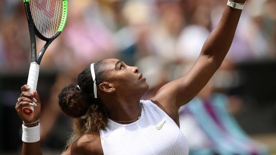 Serena Williams, durante la final ante Simona Halep.