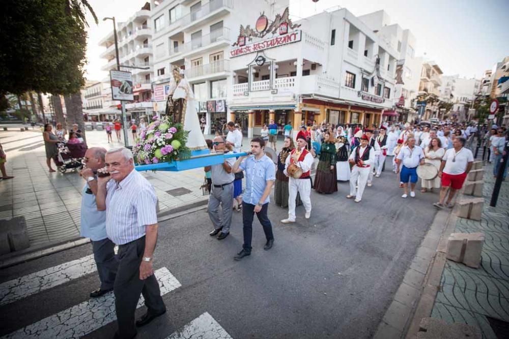 La procesión de la Virgen del Carmen de Sant Antoni congregó a menos público del habitual