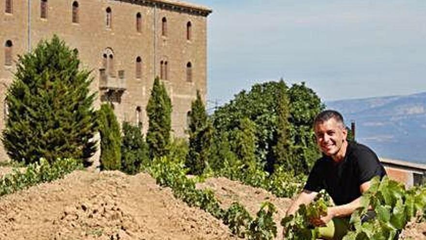 Jordi Molner, de Vinyes del Solsonès, a la plantació del Miracle