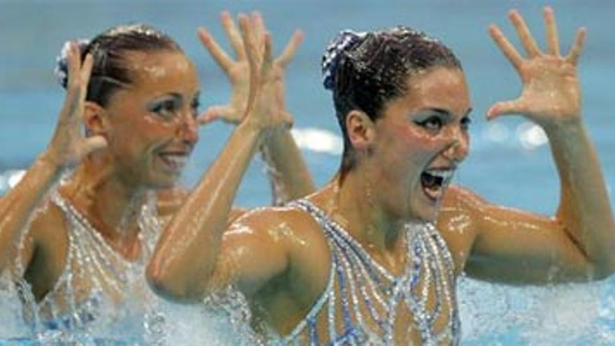 Plata de Gemma Mengual y Andrea Fuentes en sincronizada