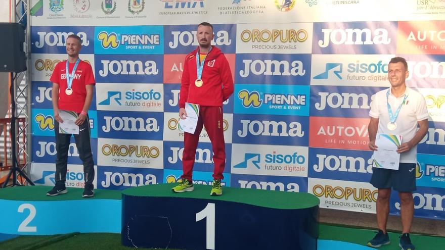 El coruñés Juan Manuel Morales, campeón de Europa máster de marcha