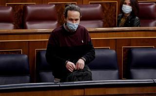 Iglesias avisa a PP y Vox de que no gobernarán en Madrid en su último pleno en el Congreso