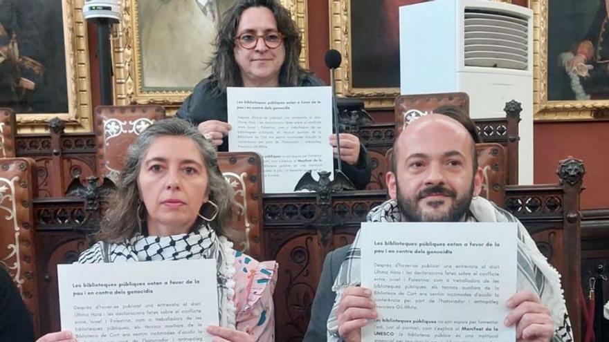 La charla proisraelí en la biblioteca de Cort se cuela en el pleno