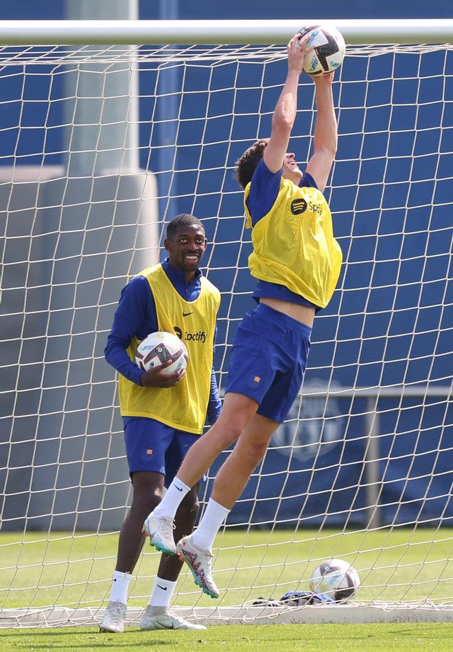 Las divertidas anécdotas del último entrenamiento del Barça