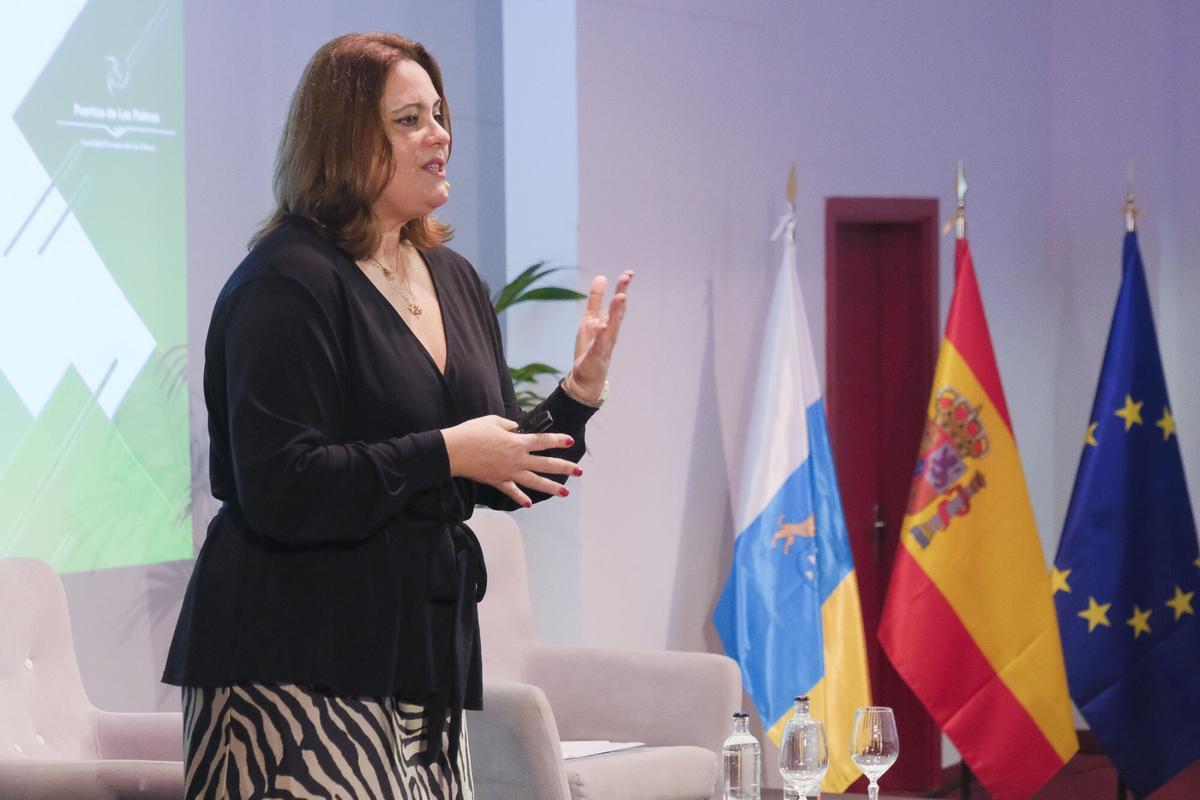 Foro Prensa Ibérica con Beatriz Calzada, presidenta de la Autoridad Portuaria de Las Palmas