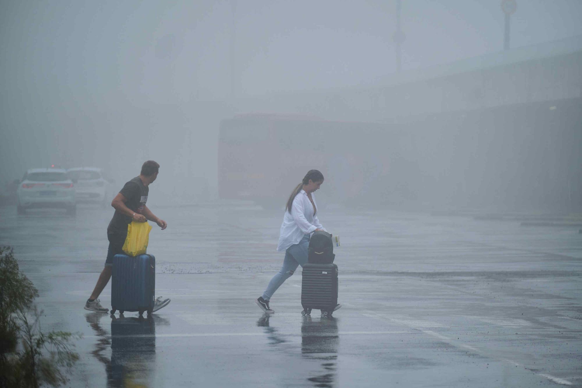 Efectos de la tormenta 'Hermine' en Tenerife