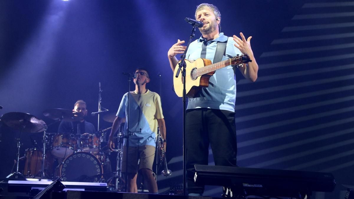 Actuació d'Oques Grasses al Palau Sant Jordi el 28 de gener del 2023.