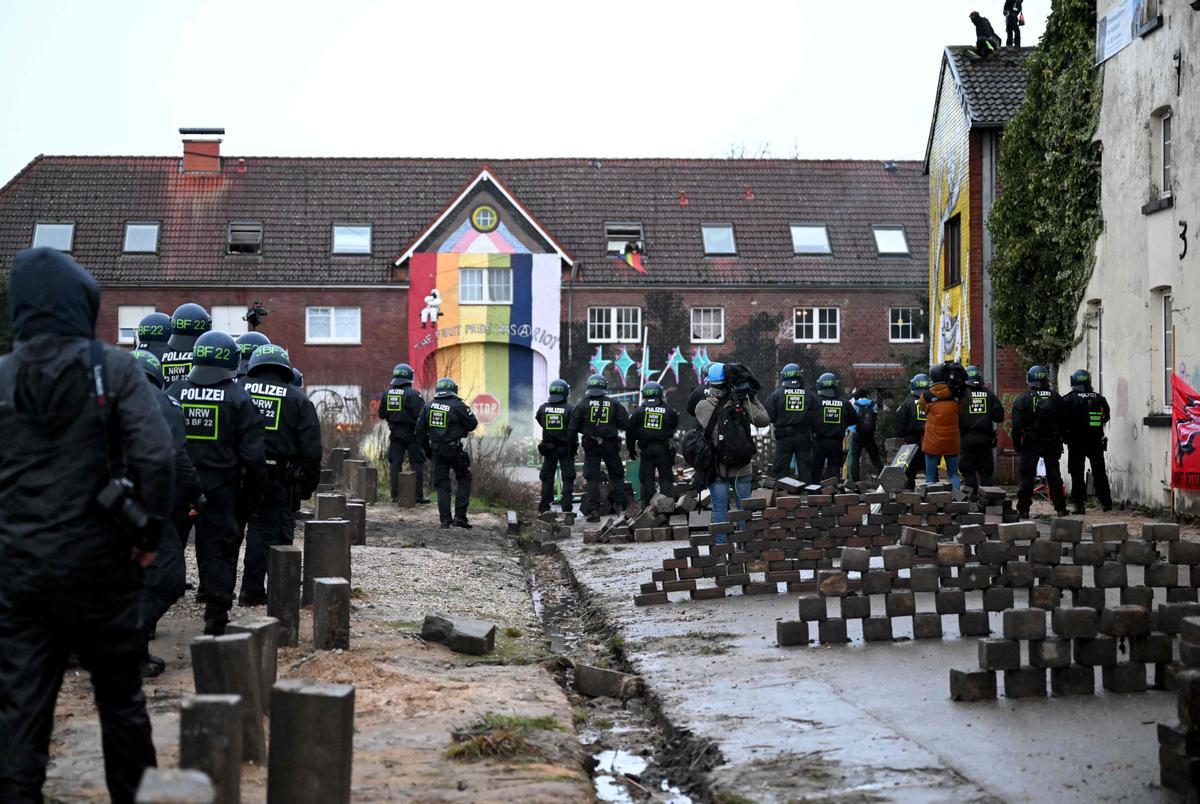 Protesta contra una mina de carbón en Alemania