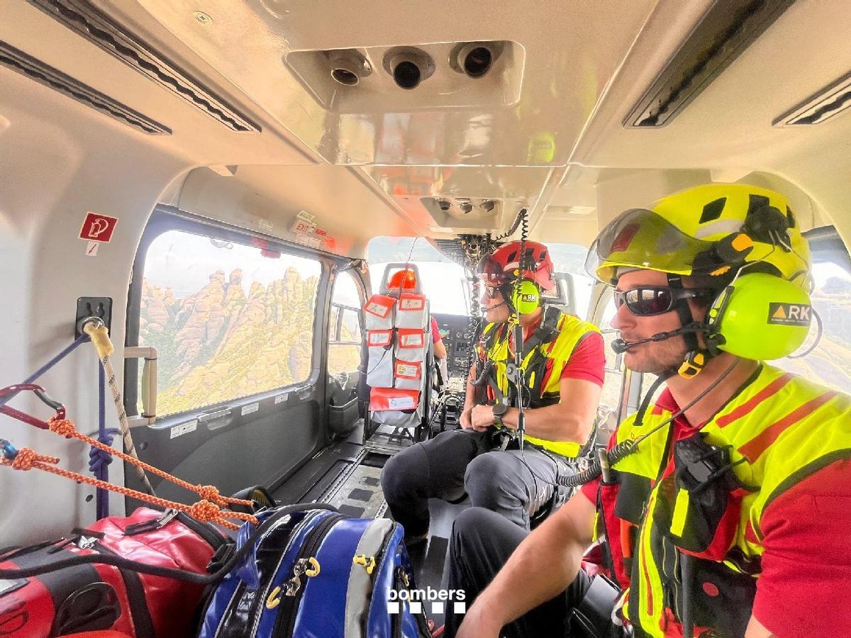 Els excursionistes han estat rescatats sans i estalvis en helicòpter