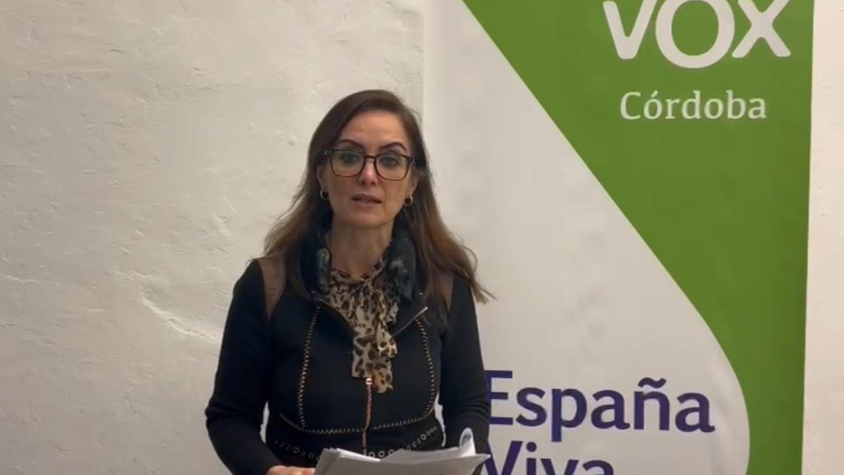 Yolanda Almagro, portavoz de Vox en la Diputación de Córdoba.