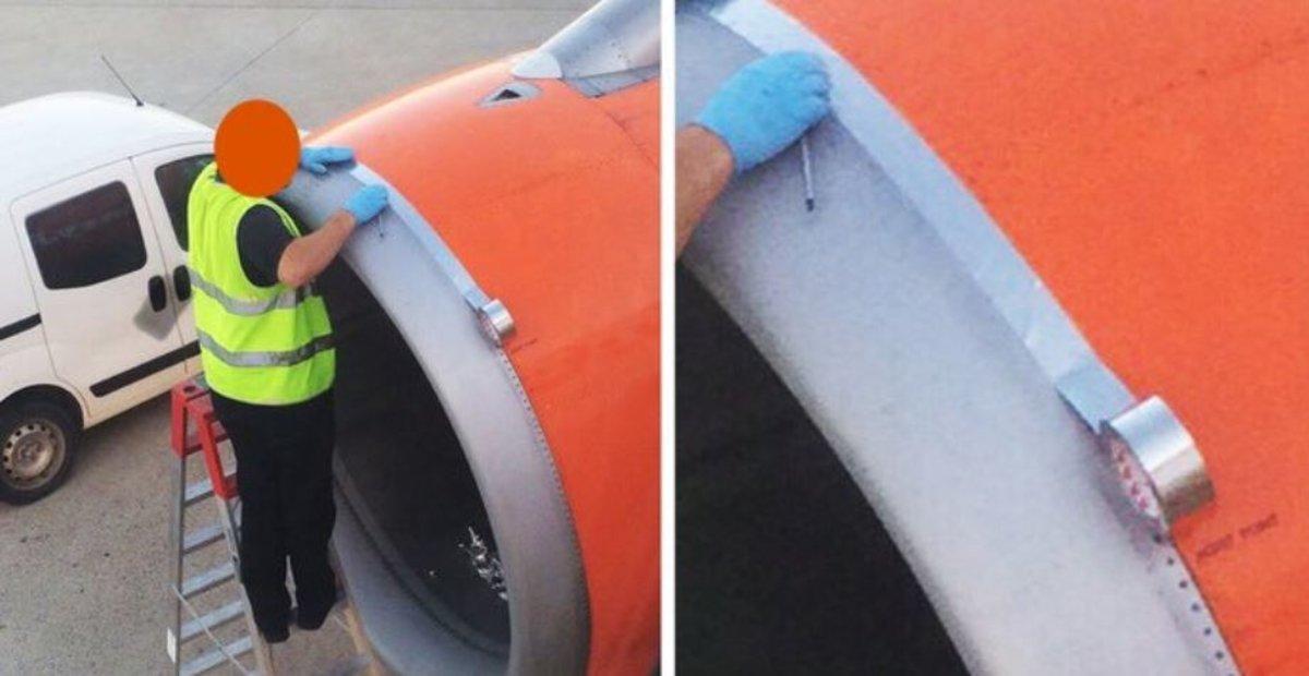 La explicación a por qué 'arreglan' los aviones con cinta adhesiva