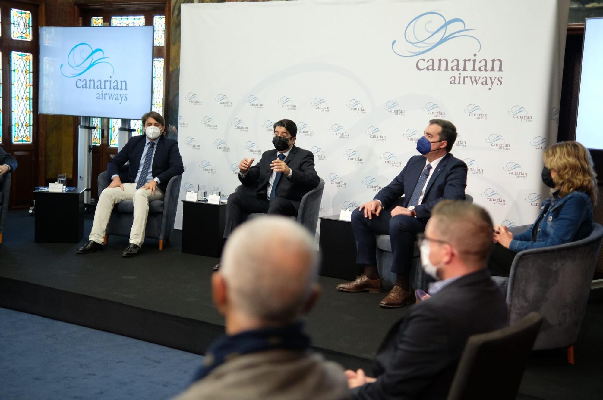 Presentación de la nueva aerolínea canaria