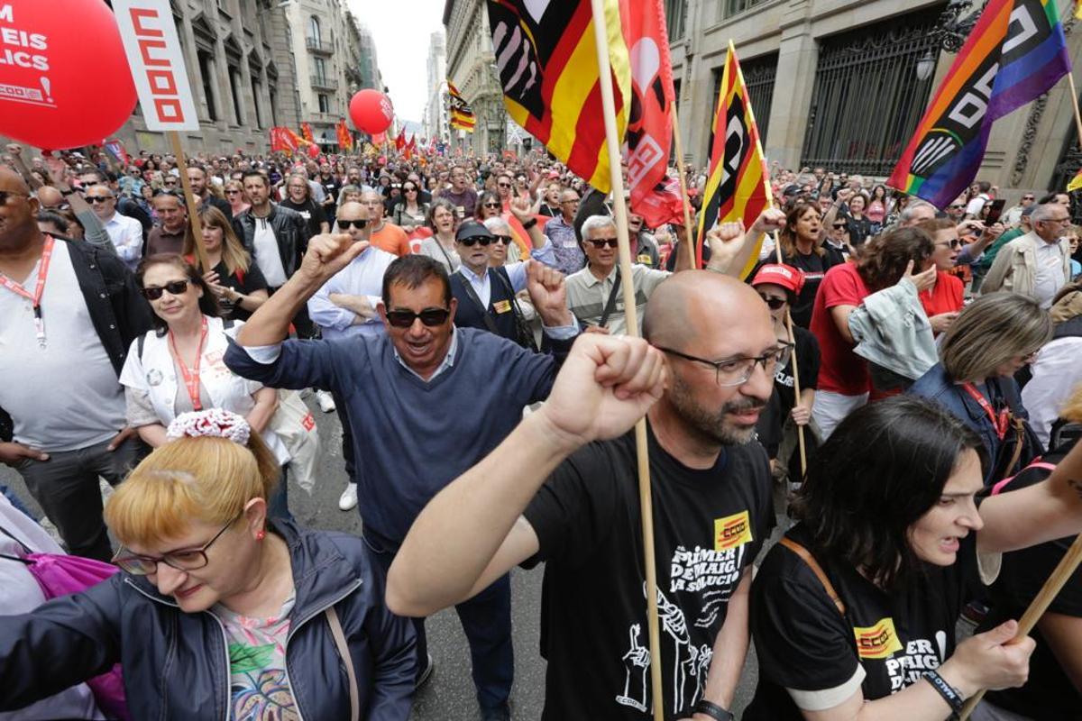 Primero de Mayo en Barcelona