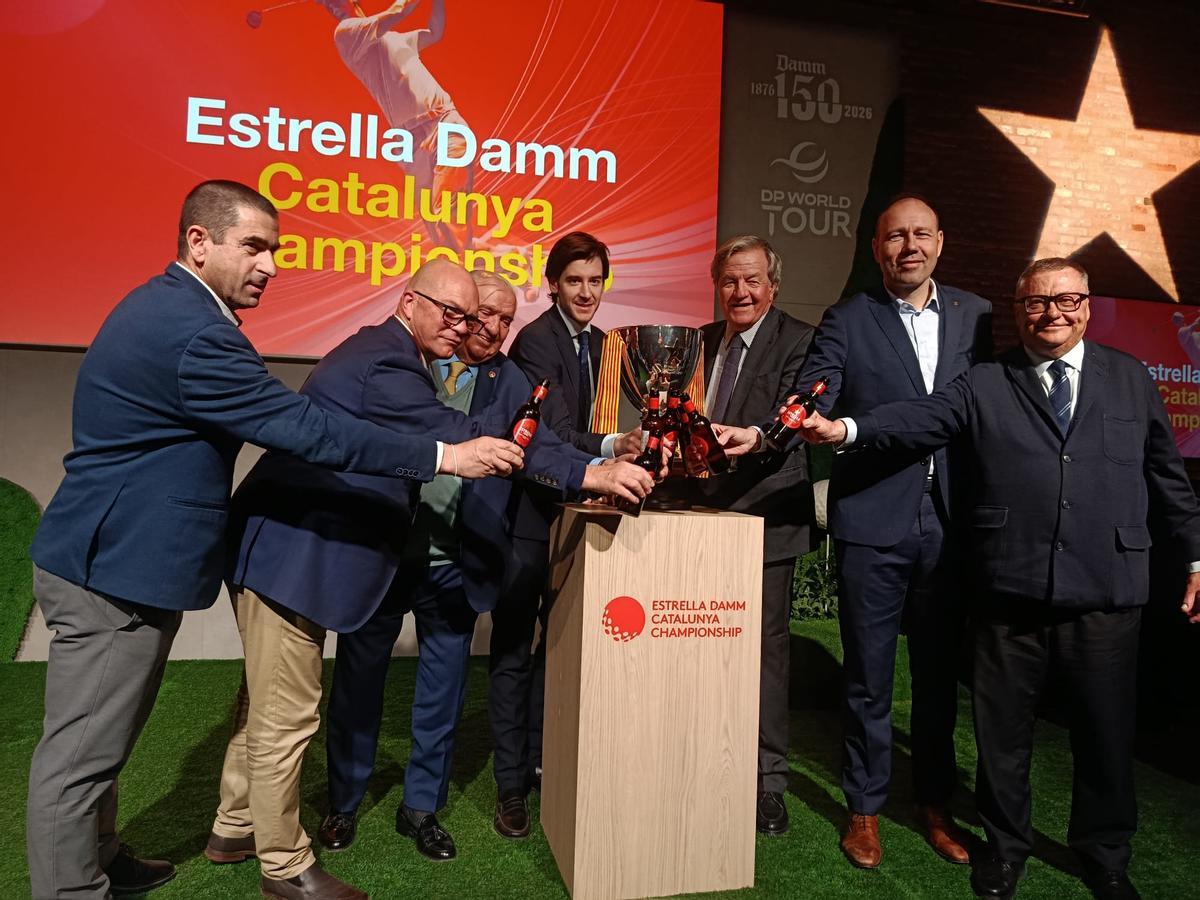 Acto de presentación del Estrella Damm Catalunya Championship.