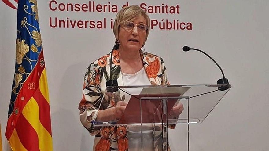 La consellera de Sanidad, Ana Barceló, en una comparecencia de prensa.