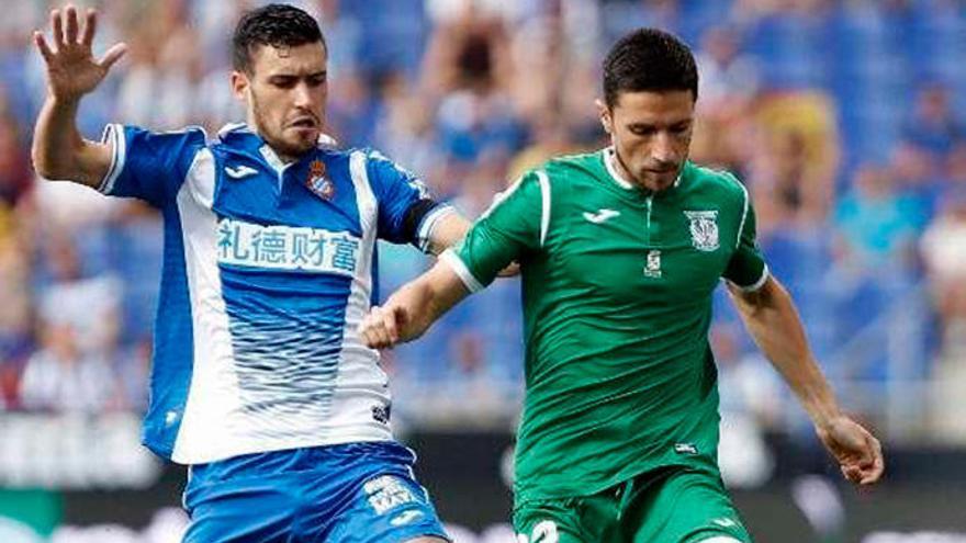 Omar Ramos, ante el Espanyol.