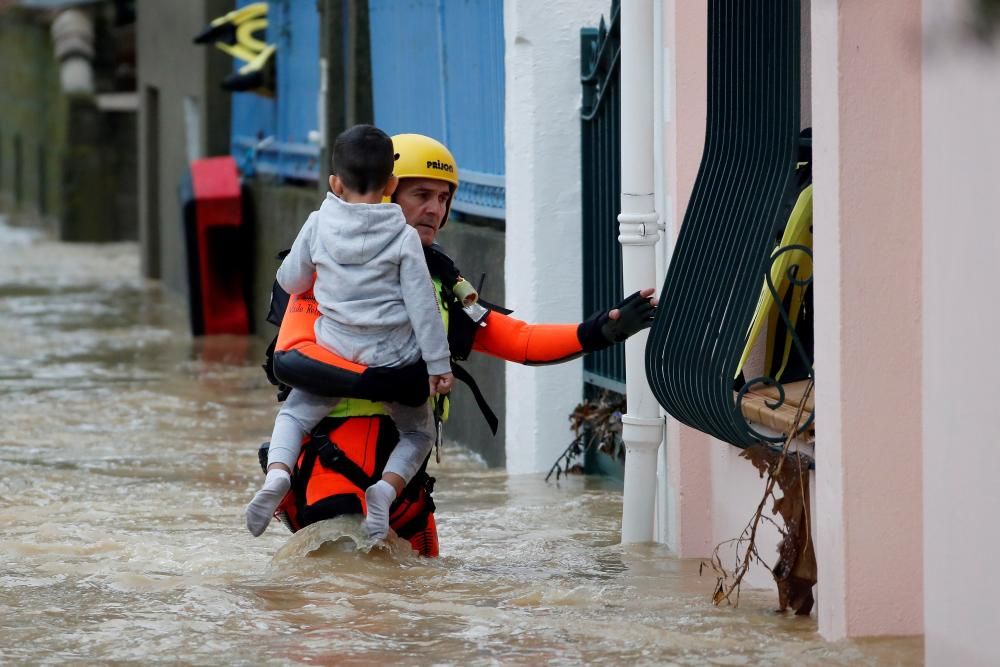 Inundaciones causadas por Leslie en Francia