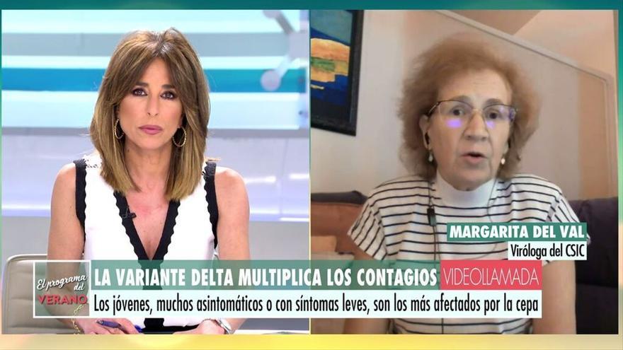 La advertencia de Margarita del Val en el programa de Ana Rosa sobre la &quot;niebla mental&quot; que provoca el coronavirus