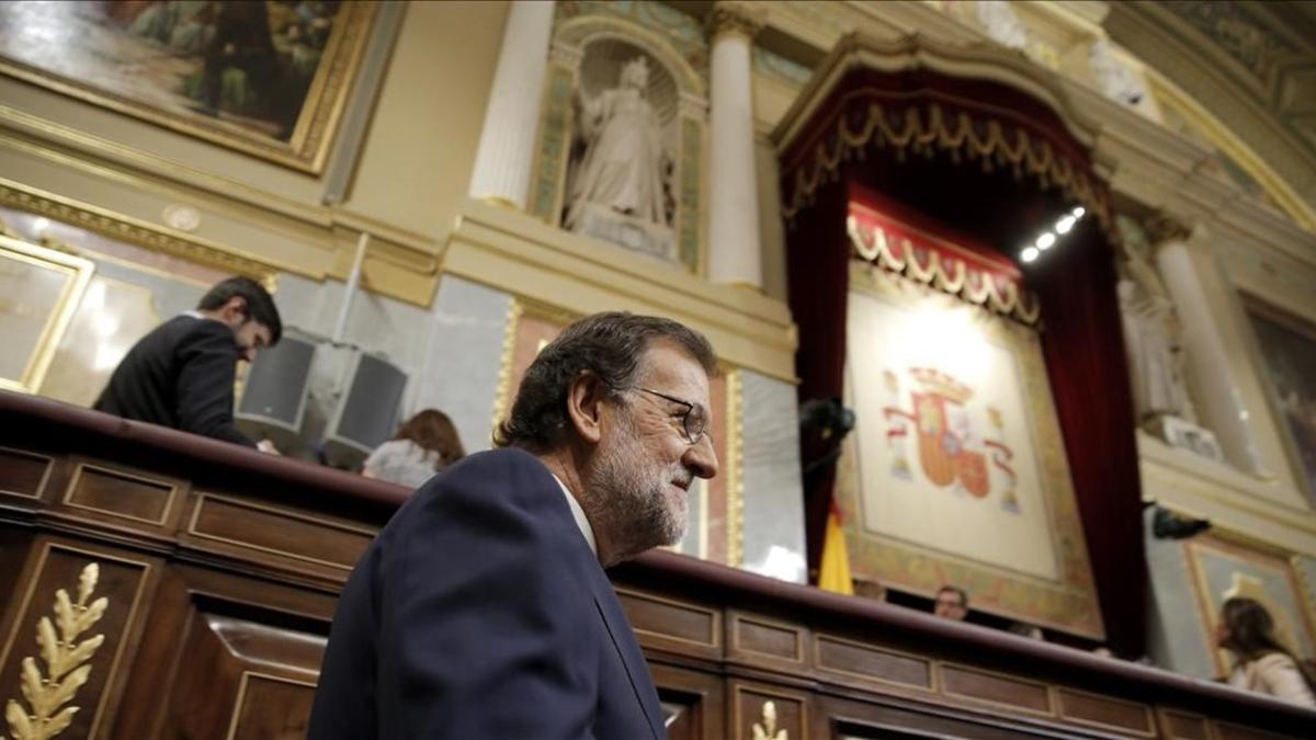 Mariano Rajoy, en el Congreso de los Diputados.