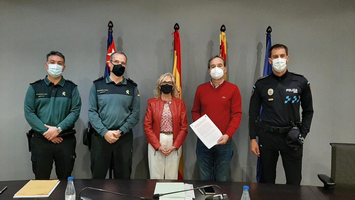 Firma el pasado día 25 de febrero del protocolo operativo de VioGén entre Guardia Civil y Ayuntamiento de Binéfar.