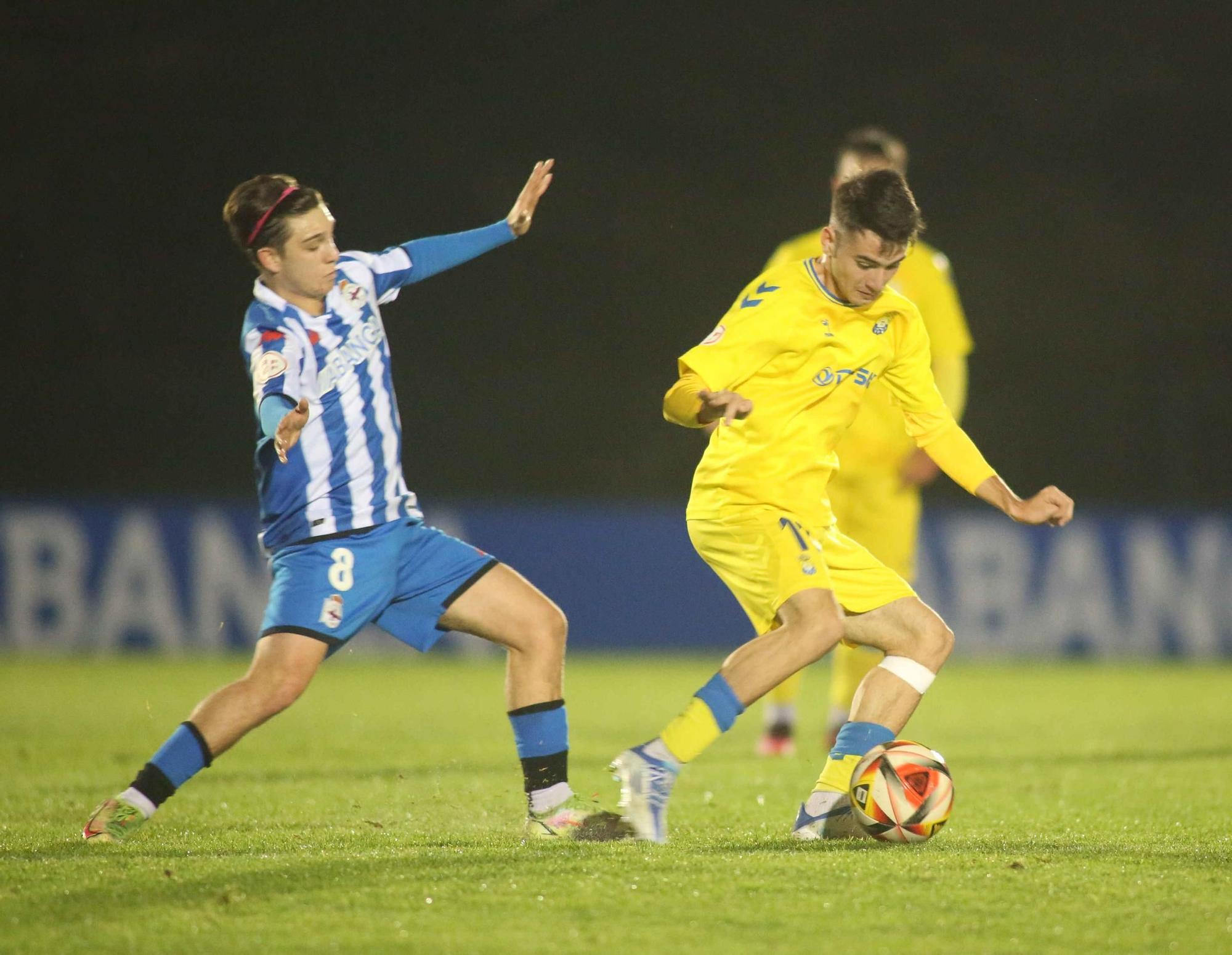 El Dépor Juvenil vence a Las Palmas y sueña con la Copa