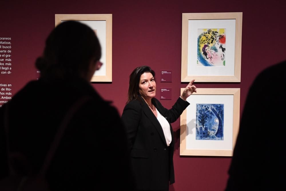 Inauguración de una muestra de Chagall en la Fundación Barrié