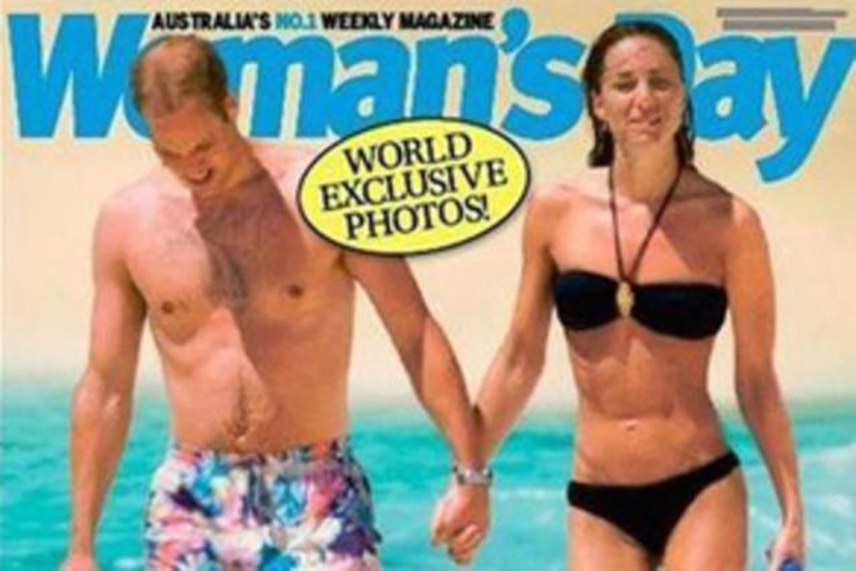 Una de les fotografies de la lluna de mel de Guillem i Caterina, a la portada de la revista ’Woman’s Day’.