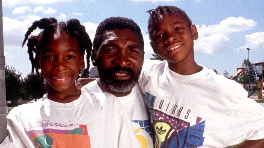 Richard Williams, con sus hijas Venus y Serena, en 1991.