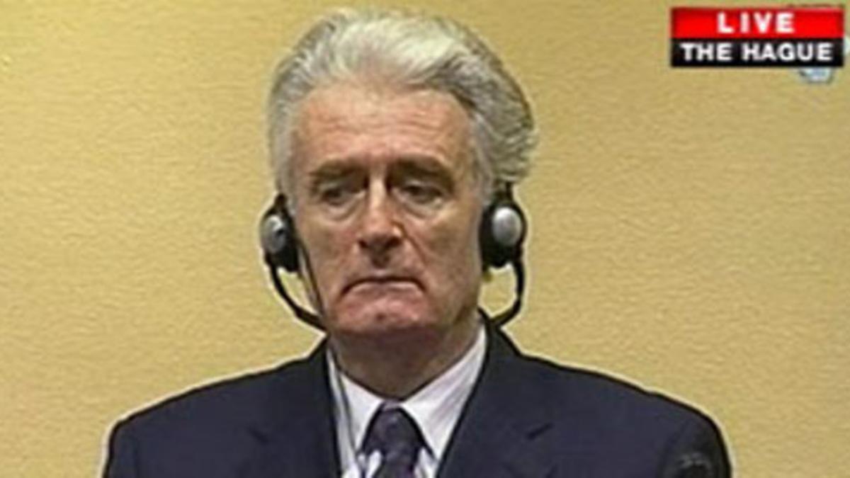 Radovan Karadzic, ante el tribunal.