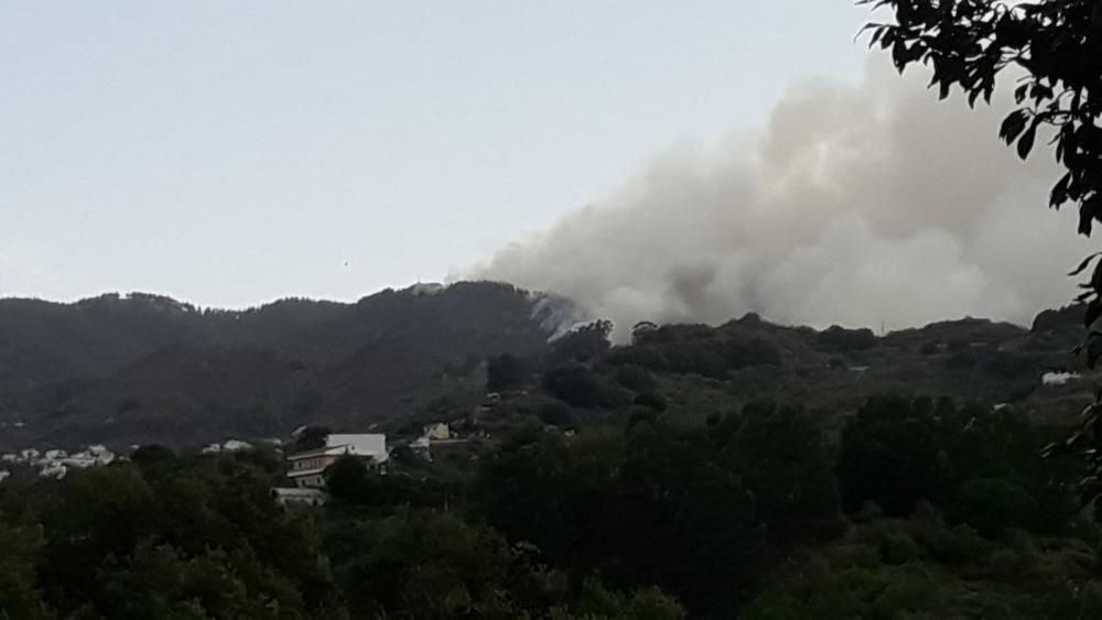 El incendio se ve desde distintos puntos