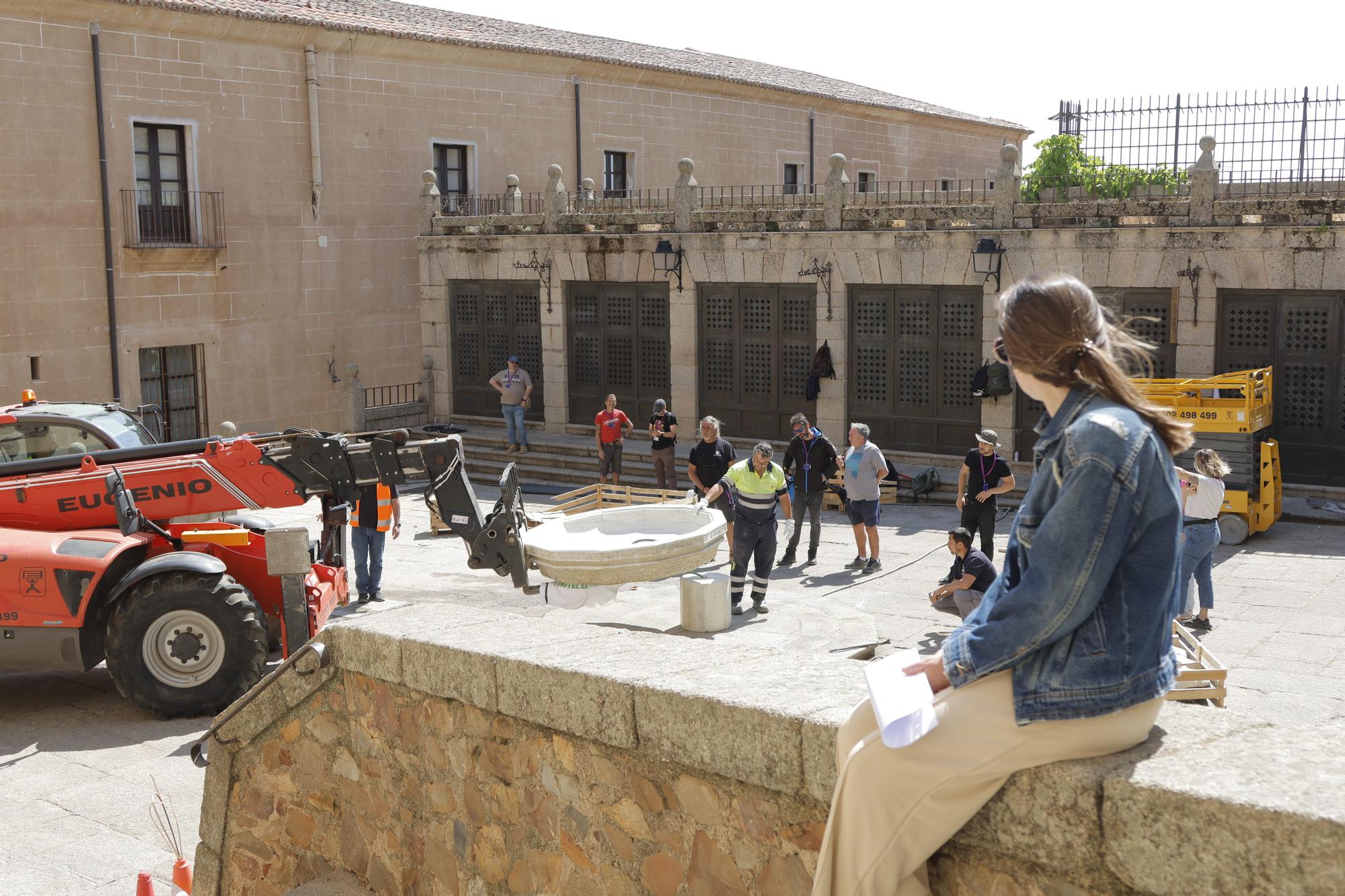 La Fuente de los Leones vuelve a Cáceres